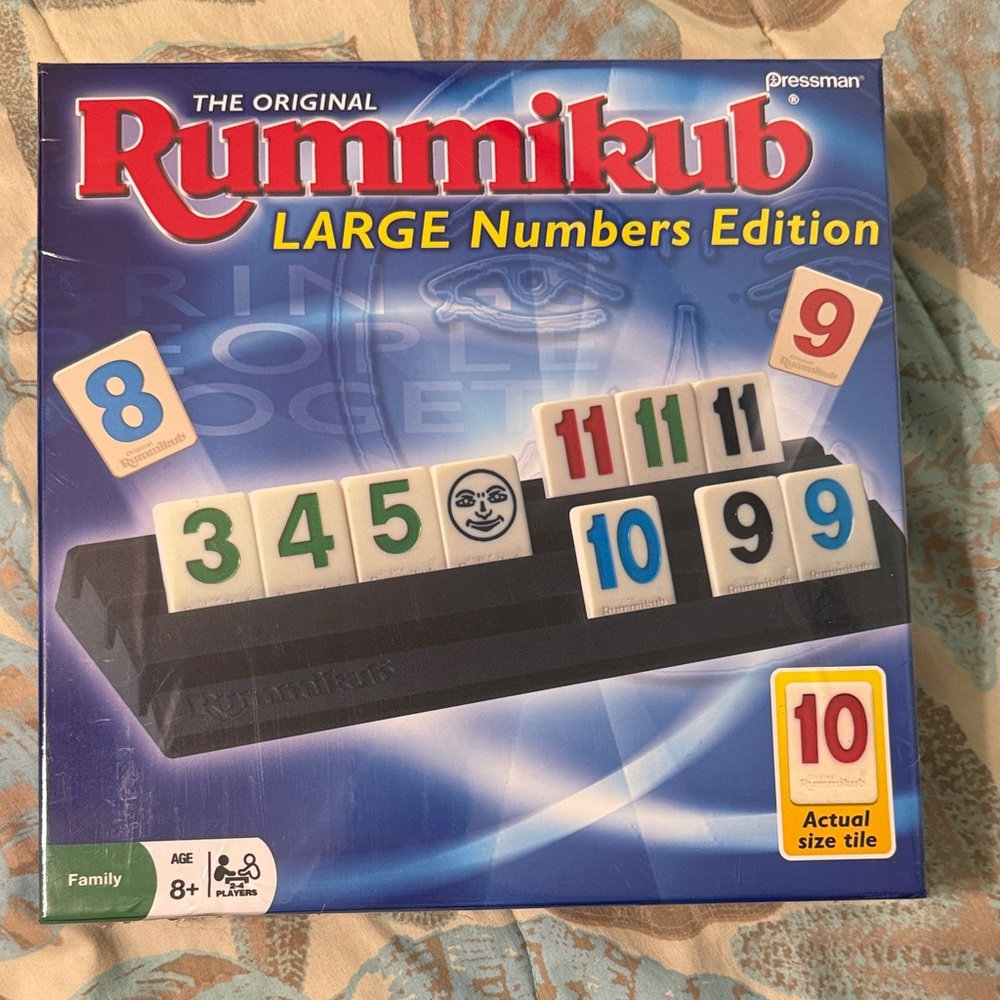 Pressman Rummikub Large Numbers Edition - Multicolor